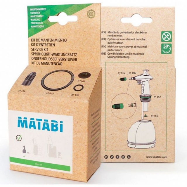Kit de Manutenção para Pulverizador de Compressão Prévia Berry - Matabi